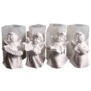 Moule en silicone Early Riser Cupid's Kiss Angel | Harp Candle & Heart Decor Set Cadeau romantique <span class=keywords><strong>de</strong></span> la Saint-Valentin - Product Image 5
