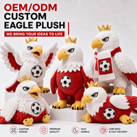 Peluche Aigle de la Pologne 2028, Personnalisée, Thème Football Européen, Vente en Gros, OEM ODM, Jouet en Peluche, Mascotte de Football, Cadeau pour les Fans