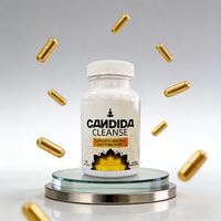 Capsules Nettoyantes Candida pour Adultes, Meilleures Ventes, Améliorent l'Immunité, Nettoyage Intestinal du Côlon, 100% Herbes Naturelles, Végétaliennes, Santé Digestive, 60 Gélules