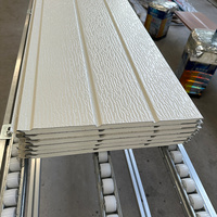 Matériaux de construction, panneau sandwich en acier Galvalume sculpté en PU, isolation thermique des murs extérieurs, imperméable, 23 mm