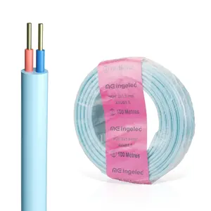 INGELEC 2*1.5mm PVC insulated BVV wire pure copper cable 2 core cable 15mm 25mm twin and earth electric cable house wire