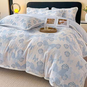 उच्च-अंत नक्काशीदार ऊन ऊन ऊन 11-टुकड़ा आराम से नीचे गर्म रजाई कवर मोटी चादर पानी प्रतिरोधी गुणवत्ता - Product Image 3