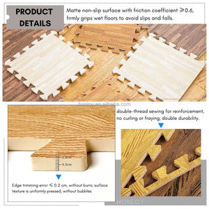 Tapetes de Espuma EVA de Alta Densidad, Encajables, con Diseño de Madera, Ecológicos, Duraderos, para el Hogar, Gimnasio, Juegos Infantiles, Alfombras de Rompecabezas - Product Image 5