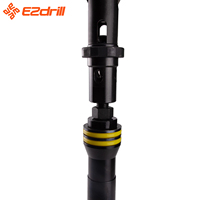 Ensemble de tiges de carottage EZdrill PQ pour forage par sonde filaire, outil de forgeage durable, noir, pour l'exploration minière