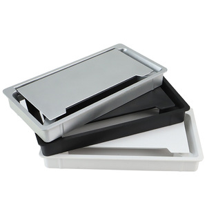 Boîte de gestion des câbles de bureau rectangulaire grande capacité, organisateur de bureau sur pied, accessoire de quincaillerie - Product Image 2
