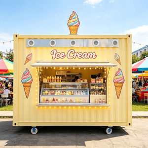 Commercial Catering Equipment Shipping <b>Container</b> Food Trailer Prefab Restaurant Mobile Kitchen <b>Container</b> - Product Image 5