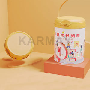 New Design Plastic Milk Powder Cover Custom Logo Milk Powder Lid With <b>Scoop</b> - Product Image 2