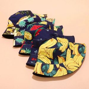 Wholesale New Unisex Bucket Hat Fruits Printed Spring Summer Outdoor Casual Fashion <b>Sun</b> <b>Shade</b> for Travel Cycling Fishing - Product Image 2