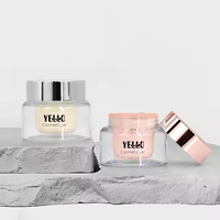Contenants en PETG à double paroi pour crème cosmétique, pots de 50 g, vides, personnalisables, pour beurre corporel, emballage en gros