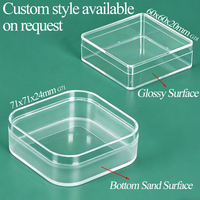 Boîte à bonbons de mariage SUNSHING de qualité alimentaire, conteneur à dessert en acrylique pour noix de coco avec couvercle, boîtes de présentation transparentes pour pierres précieuses, étui carré