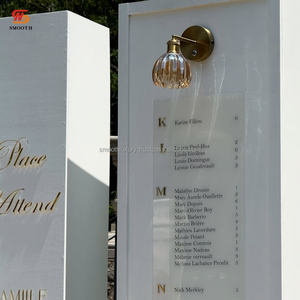 Smooth White Acrylic <b>Wedding</b> Arch Pillar Name and Seating Chart <b>Sign</b> with Bell for <b>Wedding</b> Events and <b>Welcoming</b> Guests - Product Image 4