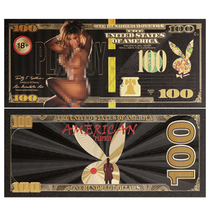 Billet de banque en plastique doré, coloré, sexy et original, design personnalisé 2026, thème anime noir, pour collection - Product Image 2