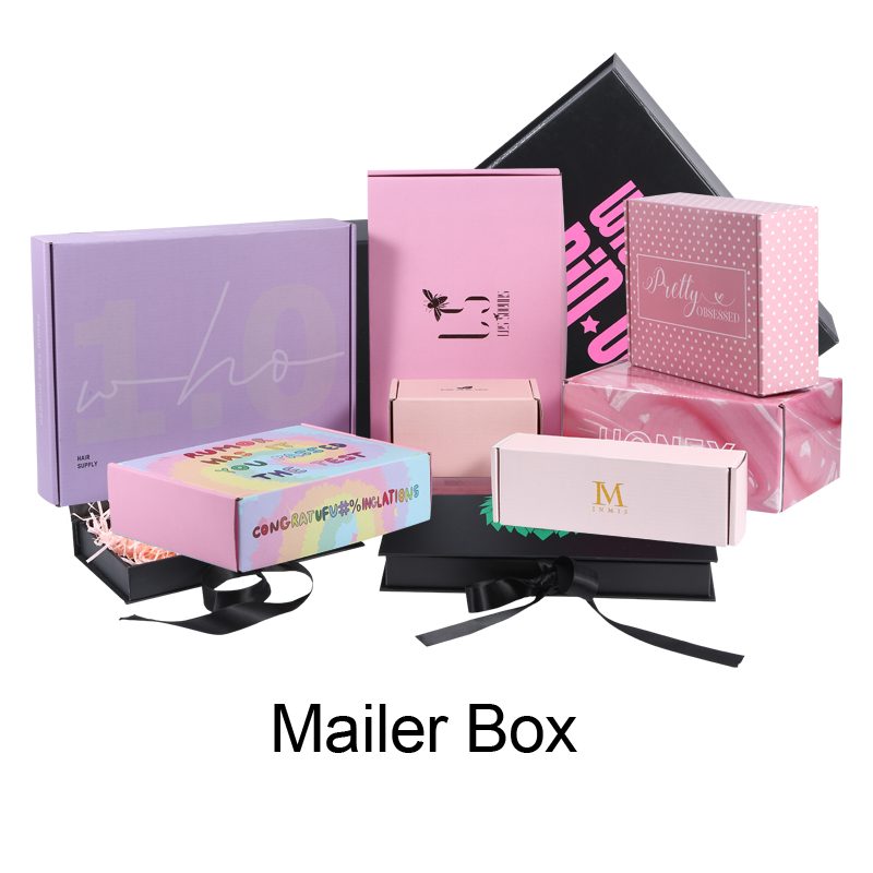 China Factory Custom Logo Flute Pink Corrugated Shipping Box With Underwear Men Paper Gift Bag For Lingerie Women Packaging Box