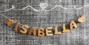 Alphabet en bois nom lettres enfants chambre décoration murale lettre en bois nom <span class=keywords><strong>guirlande</strong></span> - Product Image 6