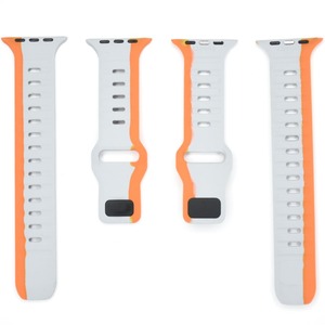 Correa de Reloj Deportiva de Silicona con Hebilla Cuadrada y Borde Color Diamante, Compatible con Apple Watch Series 1-9 - Product Image 3