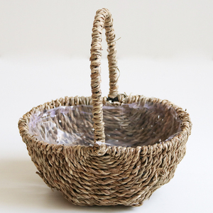 Usine Nouveau Rotin Seagrass Formes Rondes Paniers De Rangement <span class=keywords><strong>Plante</strong></span> Fleur Panier - Product Image 5