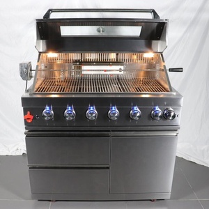 Barbacoa de Gas de Lujo para Exteriores, de Acero Inoxidable, Grande, Resistente, sin Humo, con Cajón, Modelo AY-HNS-B801 - Product Image 5
