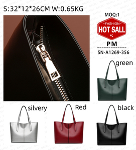 Bolso Tote Novedad <span class=keywords><strong>2023</strong></span> Simple de Ocio Gran Capacidad Versátil de Cuero Suave para Mujer - Product Image 2