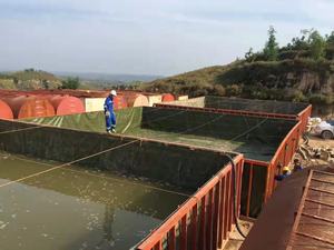 مرنة الأسهم طوي شنغهاي المضادة للأشعة فوق البنفسجية 1000 لتر في الهواء الطلق pvc خزان المياه 1000 لتر وسادة خزان المياه القابلة للطي - Product Image 4