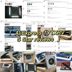 Tytxrv 11 ''dc12v 280mm RV mái Quạt thông gió 6 tốc độ đảo ngược điện nâng với điều khiển từ xa cảm biến mưa và đèn LED - Product Image 6