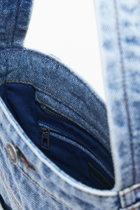 Denim Small Chest Sling Mobil <strong>Phone</strong> Messenger <strong>Bag</strong> Stylish Cellphone Holder Organizer Adjustable Unisex Retro Crossbody Pouch <strong>Bag</strong> - Product Image 4