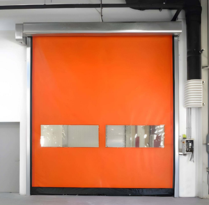 Puerta <span class=keywords><strong>Enrollable</strong></span> Rápida para Interiores, Venta al por Mayor, Automática, Marco de Aluminio, PVC de Alta Hermeticidad, Alta Velocidad - Product Image 3