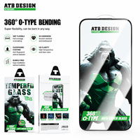 Verre trempé anti-choc ATB HD pour iPhone 18 Pro Max, protection d'écran en soie, film protecteur personnalisé en alumine haute performance