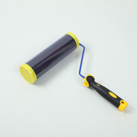 Brosse à rouleau industrielle DIY à dégagement rapide, cadre ergonomique, manche ergonomique, mélange tricoté synthétique/laine, personnalisation OEM/ODM pour la peinture