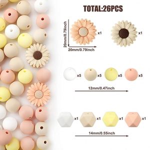 Lot de 26 bracelets en silicone gaufré imperméables style nautique en forme de tournesol, personnalisables en gros pour la fabrication - Product Image 5