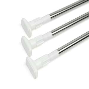 Tringles à rideaux de douche, rails et accessoires noirs écologiques 2022 – Nouvelle mode nigériane – Tringles à rideaux doubles en métal - Product Image 1