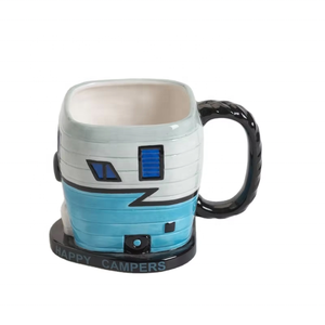 Tasse de jeu peinte à la main avec logo personnalisé Tasse à café de jeu en céramique 3D en blanc et noir parfaite pour les joueurs et les amateurs de café - Product Image 5