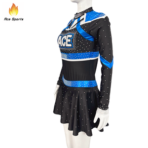Ace Sports Maßgeschneiderte Schul-Cheerleader-Uniformen Komfortables <span class=keywords><strong>Set</strong></span>-Design Bestseller Sublimationsdruck Großhandel Individuell Gestaltet für Mädchen - Product Image 4