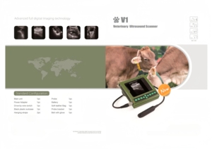 Échographe vétérinaire Kaixin V1 de bonne qualité, écran LED de 5,7 pouces, grande sonde <span class=keywords><strong>transrectale</strong></span> pour animaux, bovins, chevaux, vaches, grossesse - Product Image 2
