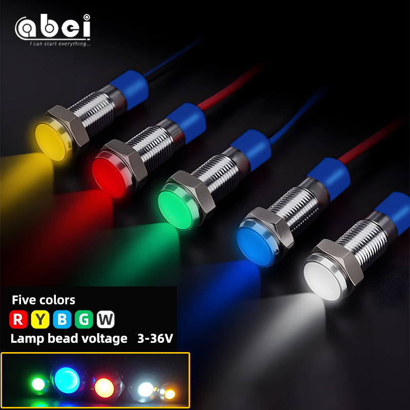 8mm Flat Metal Panel Signal Pilot
