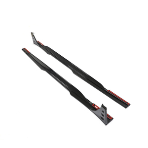 Gonne laterali per auto RS6 in fibra di carbonio a secco Lip per Audi RS6 <span class=keywords><strong>A6</strong></span> C8 Avant Wagon 4-Door 2019- <span class=keywords><strong>2021</strong></span> - Product Image 4
