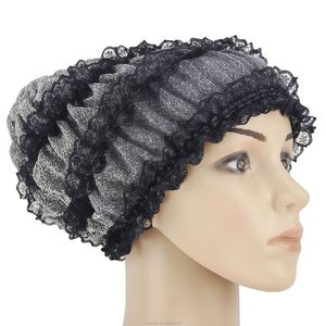 Pañuelo para la cabeza musulmán de encaje de color liso, muy vendido, gorro árabe, sombrero de viaje transpirable y ecológico para mujer india - Product Image 2