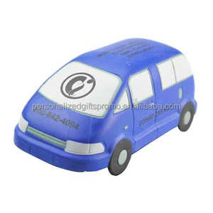 所有6面印有您的公司信息或标志迷你厢式汽车压力缓解玩具 - Product Image 3