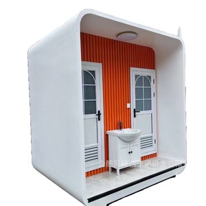 Toilettes portables en panneaux sandwich, design moderne, installation facile pour les attractions touristiques, toilettes publiques extérieures - Product Image 5