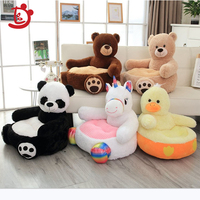Canapé en peluche pour bébé, ours en peluche doux, sièges, animaux, Panda, licorne, vente en gros, 50cm, offre spéciale