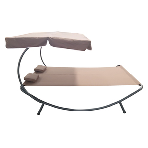 Double chaise longue d'extérieur avec coussin à baldaquin Chaise longue <span class=keywords><strong>de</strong></span> relaxation <span class=keywords><strong>Salon</strong></span> <span class=keywords><strong>de</strong></span> <span class=keywords><strong>jardin</strong></span> imperméable Capacité <span class=keywords><strong>de</strong></span> charge <span class=keywords><strong>de</strong></span> 200 kg - Product Image 3