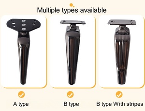 Patas de sofá de Metal grueso de gama alta, pie de Hoz de estilo L ligero de lujo para silla, cocina, sala de estar, mesa de centro, armario de TV, cama - Product Image 5