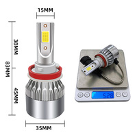 Ampoules de phare LED COB C6 blanches 12V 36W 6500K/6000K, compatibilité universelle pour toutes les voitures avec garantie de 2 ans