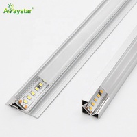 Diferentes métodos de instalación Perfil de aluminio LED con cubierta difusora para tiras de iluminación de techo Tiras de iluminación de barra de techo