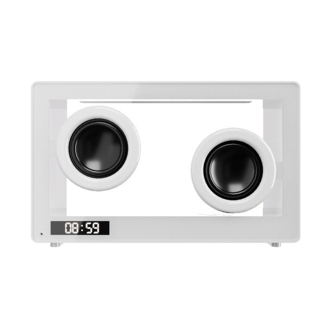 New Home/Office Display Simple Transparent Wireless Blue Tooth Speaker with Atmosphere Light Portable Speaker