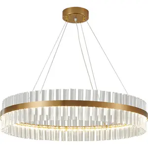 Modern simplicity round cheap room glass light chandelier pendant