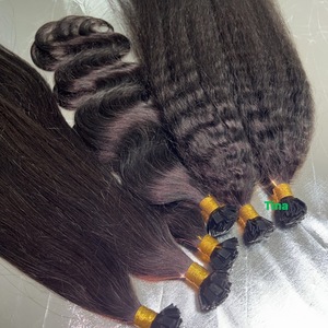 Extensiones <span class=keywords><strong>de</strong></span> Cabello Humano Natural Negro con Punta Plana K Tip, Ondulado, Rizado y Liso Kinky, Precio <span class=keywords><strong>de</strong></span> Fábrica, Envío desde EE. UU. - Product Image 3