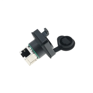 Công nghiệp RJ45 không thấm nước IP65 nữ nối CAT5E Ethernet Đồng địa chỉ liên lạc Hợp kim kẽm nhà ở tùy chỉnh Chassis Cáp - Product Image 5