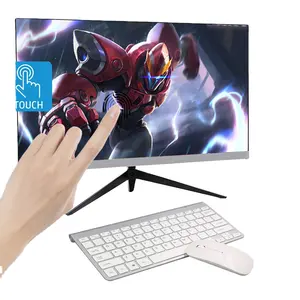 Qihui Factory Price OEM 23.8 inch 10 Point Capacitive Touch Screen Desktop Gaming all in one PC Computer Monoblock
