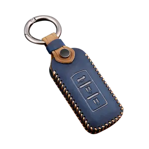 Key Case Fob Shell Cover For Mitsubishi L200 ASX Outlander Eclipse Cross Pajero Sport Lancer Accessories Car-Styling Keychain