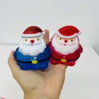 Balle anti-stress en gel de sucre à remontée lente, motif Père Noël, pour le soulagement du stress, jouet sensoriel souple en maltose, expédié depuis l'entrepôt américain